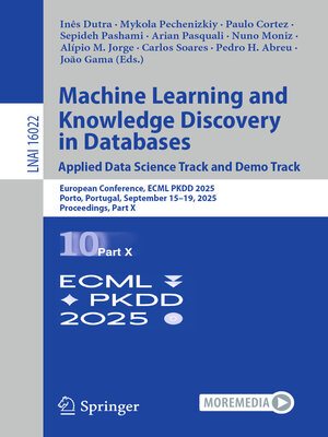 cover image of Machine Learning and Knowledge Discovery in Databases. Applied Data Science Track and Demo Track